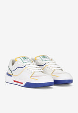Dolce & Gabbana Calfskin New Roma Low-Top Sneakers White CS2036 AM997 80995