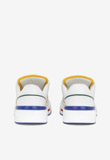 Dolce & Gabbana Calfskin New Roma Low-Top Sneakers White CS2036 AM997 80995