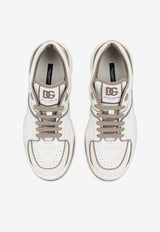 Dolce & Gabbana Calfskin New Roma Low-Top Sneakers White CS2036 AY953 8Z080