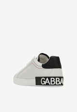 Dolce & Gabbana Portofino Leather Sneakers White CS2216AH526/S_DOLCE-89697
