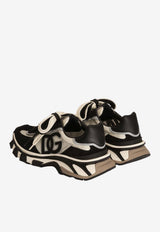 Dolce & Gabbana DG Country Road Nylon and Leather Sneakers Multicolor CS2403 A0205 8S469