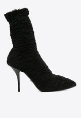 Dolce & Gabbana Cardinale 95 Sock-Like Ankle Boots Black CT0729 A8M46 8B956