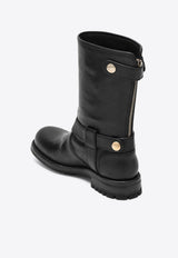 Dolce & Gabbana Biker Ankle Boots in Calf Leather Black CT1081AW352/R_DOLCE-80999
