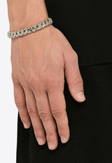 Emanuele Bicocchi Crystal-Embellished Chain Bracelet Silver CTAB3MET/N_EMANU-SI
