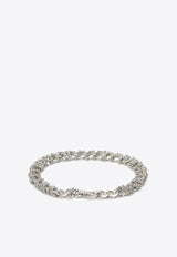 Emanuele Bicocchi Crystal-Embellished Chain Bracelet Silver CTAB3MET/N_EMANU-SI