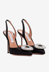 Crystal Hoop 105 Slingback Pumps