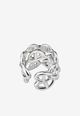 Chaine d'Ancre Enchainee GM Ring in Silver