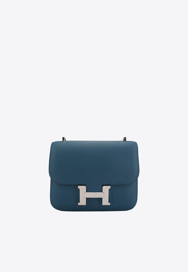 Hermès Constance 18 Verso in Colvert and Blue Zephyr Swift Leather with Palladium Hardware