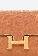 Hermès Constance Long Wallet To Go in Gold Epsom Leather with Gold Hardware
