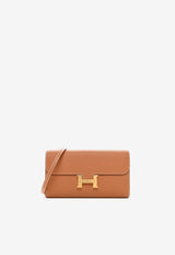 Hermès Constance Long Wallet To Go in Gold Epsom Leather with Gold Hardware