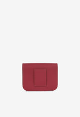 Constance Slim Wallet in Rubis Epsom Leather with Palladium Hardware