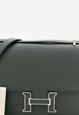 Constance 18 in Vert Mangrove Epsom Leather with Enamel Hardware