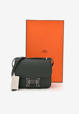 Constance 18 in Vert Mangrove Epsom Leather with Enamel Hardware