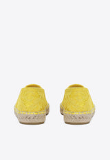 Dolce & Gabbana Kids Girls DG Satin and Lace Espadrilles D00230 AB011 80210 Yellow