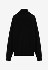Drumohr High-Neck Wool Sweater Black D0D104WO/P_DRUMH-690