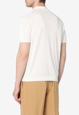 Drumohr Embroidered Polo T-shirt White D0GN202CO/Q_DRUMH-120