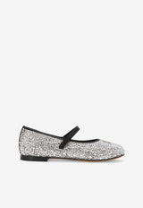 Dolce & Gabbana Kids Girls Rhinestone-Embellished Ballerina Flats D11223 AA944 80999