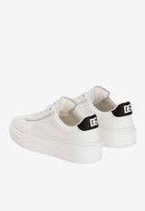 Dolce & Gabbana Kids Boys Leather Low-Top Sneakers White D11378 AY874 89697