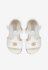 Dolce & Gabbana Kids Baby Girls DG Patent Leather Sandals D20082 A1328 87682 White