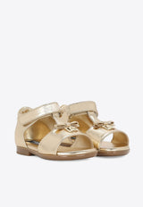 Dolce & Gabbana Kids Baby Girls Leather Sandals D20082 A5439 87601 Gold