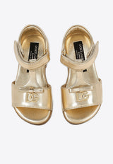 Dolce & Gabbana Kids Baby Girls Leather Sandals D20082 A5439 87601 Gold