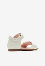 Dolce & Gabbana Kids Baby Girls Leather Sandals D20099 A1223 8S936 White