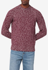 Drumohr Wool Patterned Sweater Purple D5W103MRLWO/R_DRUMH-M06