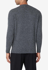 Drumohr Wool Crewneck Sweater Gray D8W103GLOWO/R_DRUMH-670