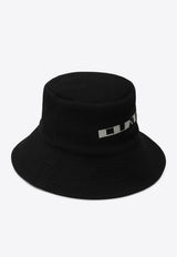 Rick Owens DRKSHDW Logo Bucket Hat Black DA02E7479BMOEM6/R_DARKS-0908