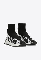 Dolce & Gabbana Kids Boys Sorrento 2.0 High-Neck Sneakers DA5179 AK338 8B939 Black