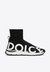 Dolce & Gabbana Kids Boys Sorrento 2.0 High-Neck Sneakers DA5179 AK338 8B939 Black