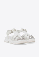 Dolce & Gabbana Kids Boys Logo Sandals DA5204 AB097 80001 White