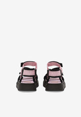 Dolce & Gabbana Kids Boys Logo Grosgrain Sandals DA5205 AB028 8B400 Pink