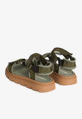 Dolce & Gabbana Kids Boys Logo Patch Sandals Green DA5350 A5555 8B612