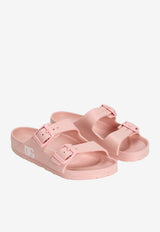 Dolce & Gabbana Kids Girls DG Logo Beach Slides Pink DD0324 A5103 80400