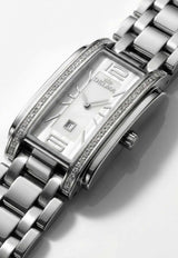 DELMA Mother of Pearl with Diamonds 34 mm Watch Silver DELMPD34W_TH