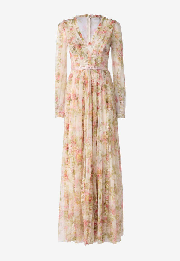 Needle & Thread Peony Promise Floral Gown DG-LS-04-RHS24-MOOFLORAL