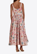Dahlia Bianca Ciena Floral Midi Dress Multicolor DHB10107359-104_MULTI COLO