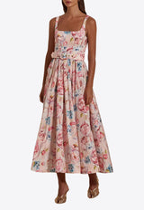 Dahlia Bianca Ciena Floral Midi Dress Multicolor DHB10107359-104_MULTI COLO