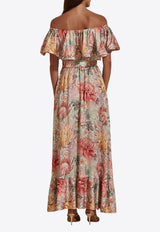 Dahlia Bianca Audrey Floral Maxi Dress Multicolor DHB10107381-104_MULTI COLO