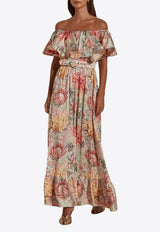 Dahlia Bianca Audrey Floral Maxi Dress Multicolor DHB10107381-104_MULTI COLO