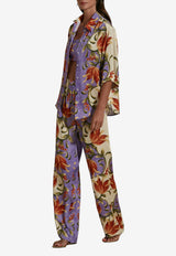 Dahlia Bianca Elena Floral Print Wide-Leg Pants Multicolor DHB10107441-104_MULTI COLO
