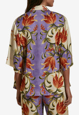 Dahlia Bianca Kendall Short-Sleeved Floral Shirt Multicolor DHB10107452-104_MULTI COLO