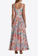Dahlia Bianca Tamina Floral Maxi Skirt Multicolor DHB10107453-104_MULTI COLO