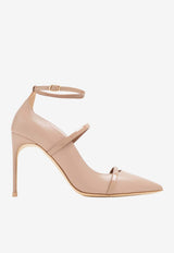 Malone Souliers Diaz 90 Leather Pumps Beige DIAZ 90-6 DOVE/DOVE