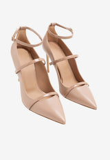 Malone Souliers Diaz 90 Leather Pumps Beige DIAZ 90-6 DOVE/DOVE