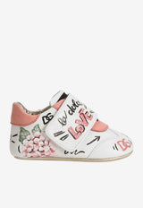 Dolce & Gabbana Kids Baby Girls Printed Leather Sneakers Multicolor DK0109 AW420 HWF57