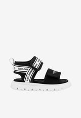 Dolce & Gabbana Kids Baby Boys Logo Sandals DL0082 AE928 89690 Black