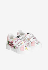 Dolce & Gabbana Kids Baby Girls Portofino Low-Top Sneakers DN0201 A6O58 8B913 Multicolor
