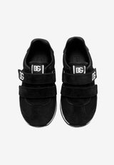 Dolce & Gabbana Kids Baby Boys DG Cushion Mesh and Suede Sneakers Black DN0229 AY128 80999